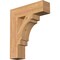 Ekena Millwork Merced Block Smooth Bracket, Western Red Cedar, 5 1/2"W x 22"D x 26"H BKT06X22X26MRC05SWR - alternate 1